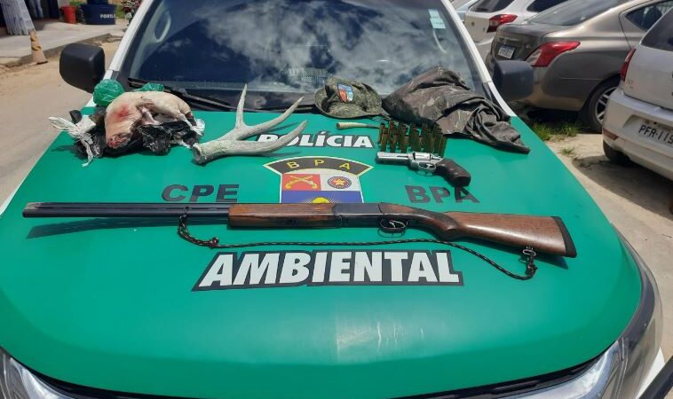 Polícia Ambiental apreende armas de fogo utilizadas para caça ilegal em União dos Palmares
