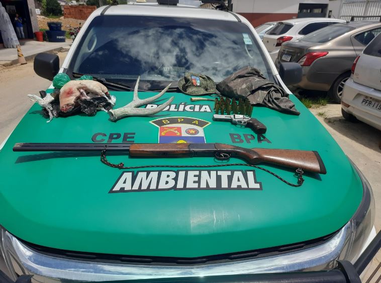 Polícia Ambiental apreende armas de fogo utilizadas para caça ilegal em União dos Palmares