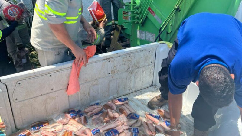 Vigilância Sanitária apreende 150 kg de alimentos impróprios para consumo em supermercado