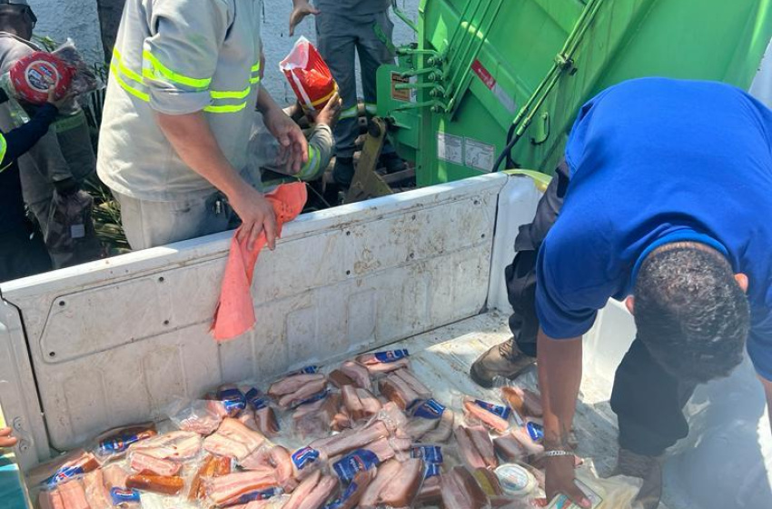 Vigilância Sanitária apreende 150 kg de alimentos impróprios para consumo em supermercado