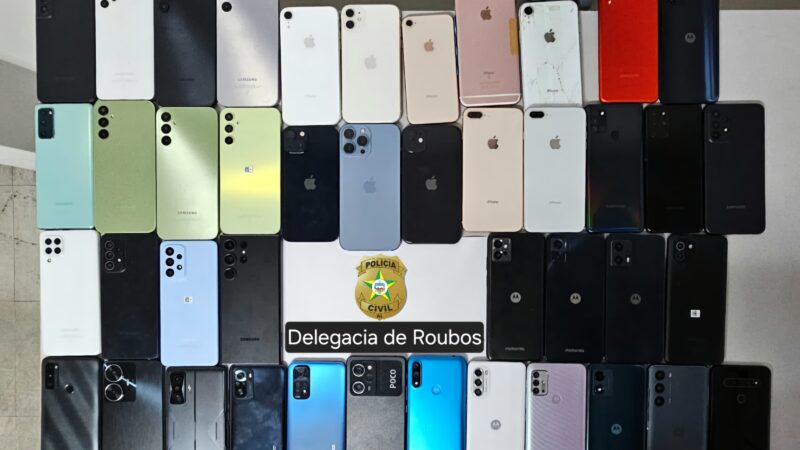 Polícia vai devolver aos proprietários 43 celulares recuperados em Maceió