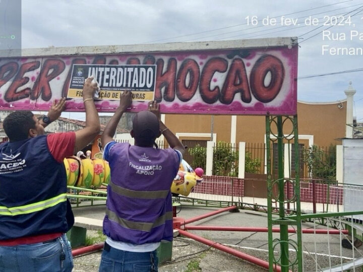 Segurança Cidadã interdita parque de diversões ilegal na Chã da Jaqueira