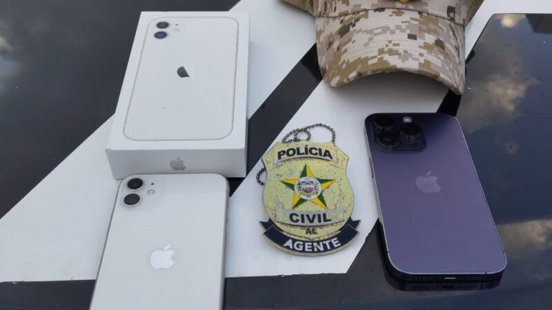 PC de alagoas recupera aparelho celulares roubados em Belém do Pará