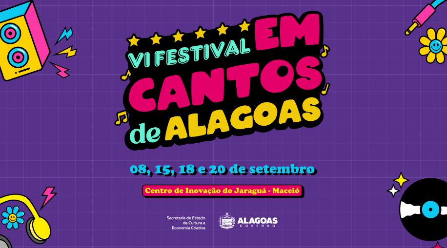 6º Festival Em Cantos de Alagoas celebra talentos da música popular a partir deste domingo (8)