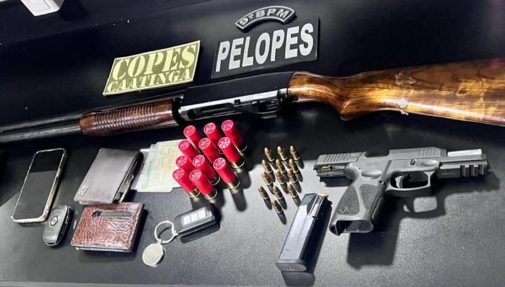 Em ações de combate ao crime, PM apreende armas, drogas e veículos no interior