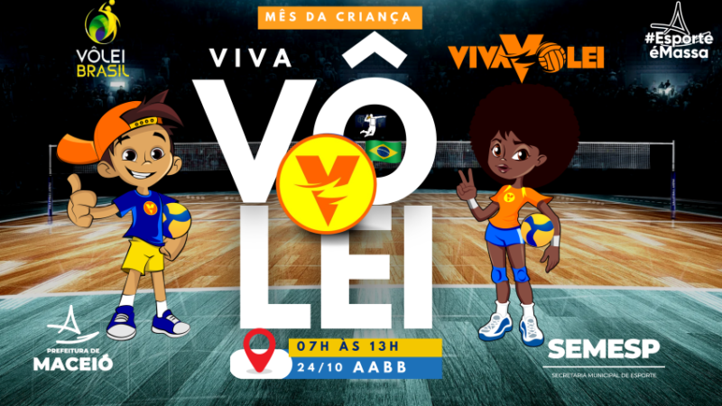 Prefeitura promove ação esportiva inclusiva para crianças do projeto Viva Vôlei nesta quinta-feira (24)