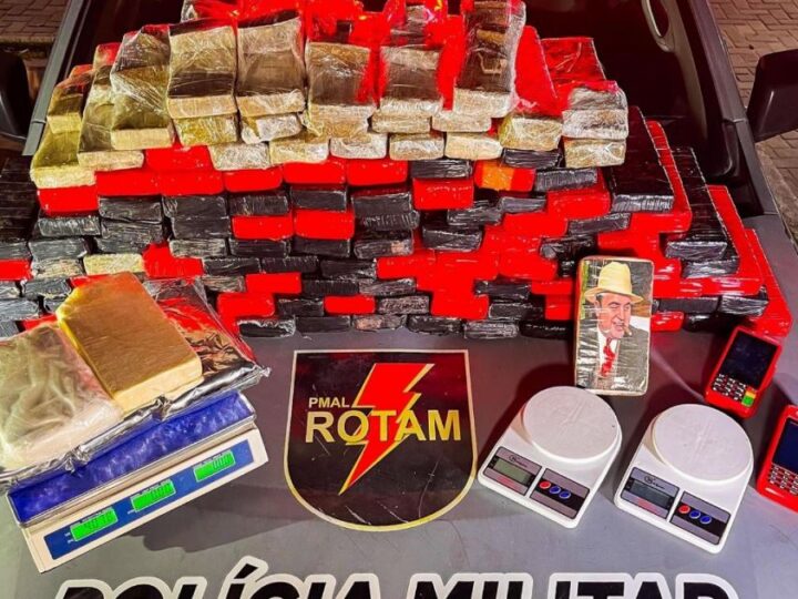 Polícia Militar apreende mais de 104 kg de drogas em Maceió e Rio Largo