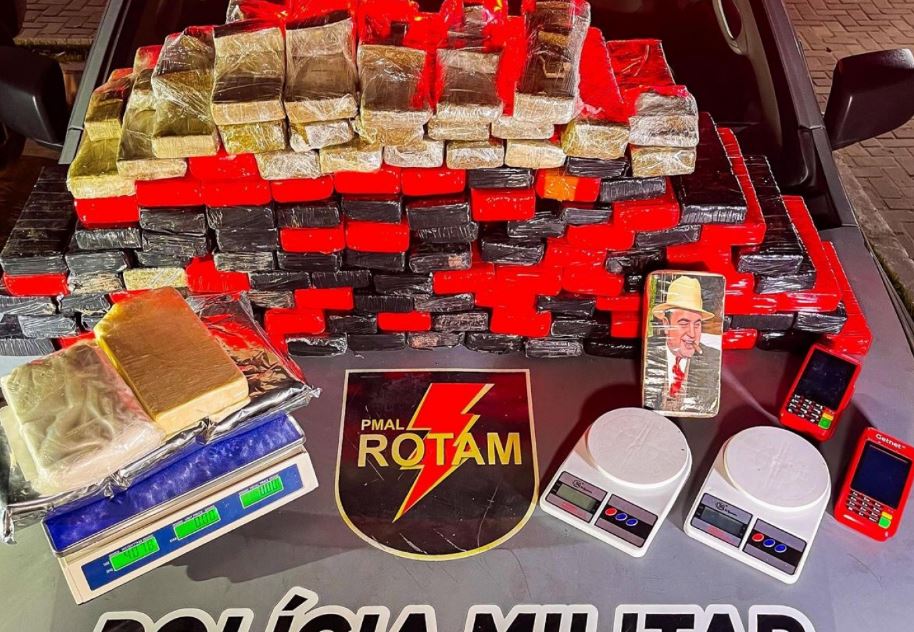 Polícia Militar apreende mais de 104 kg de drogas em Maceió e Rio Largo