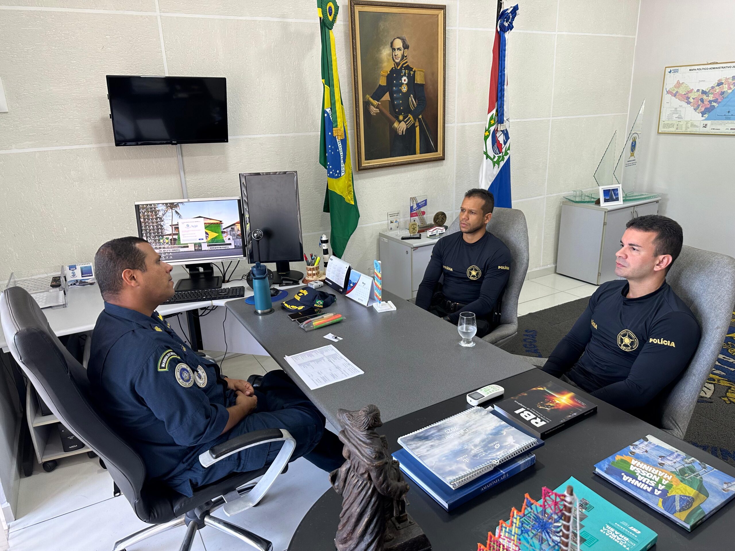 OPLIT e Capitania dos Portos alinham ações conjuntas para reforçar segurança na faixa litorânea de Maceió
