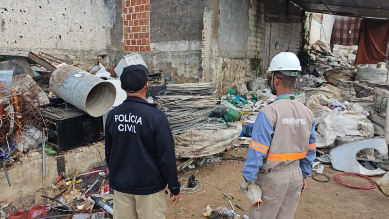 PCAL recupera 1 tonelada de materiais furtados da Equatorial em operação em Santana do Ipanema