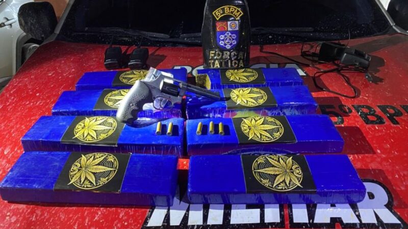 Homem é preso com arma de fogo e mais de 4kg de drogas em Maceió