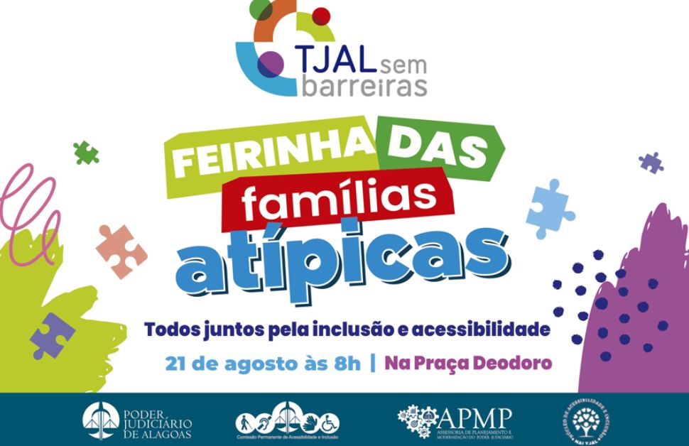 TJAL realiza Feirinha das Famílias Atípicas na próxima quinta (21)