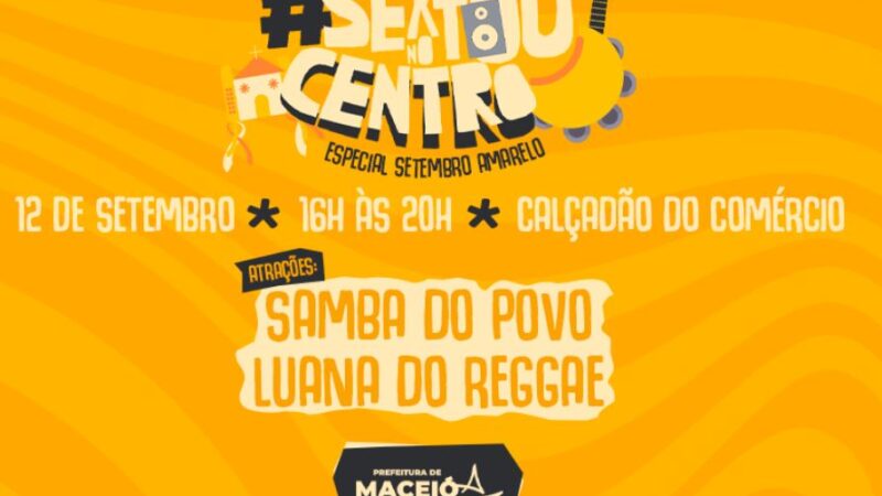 Sextou no Centro leva música e ações de saúde ao Calçadão do Comércio