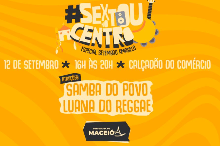 Sextou no Centro leva música e ações de saúde ao Calçadão do Comércio