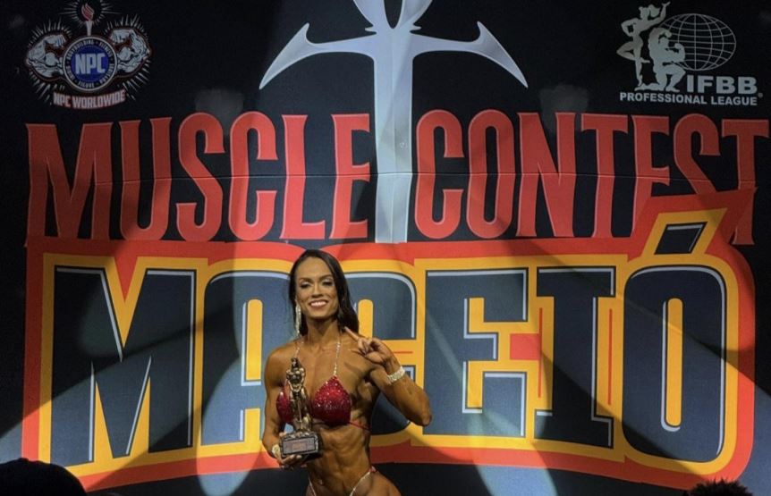 Militar da PM é campeã alagoana de fisiculturismo