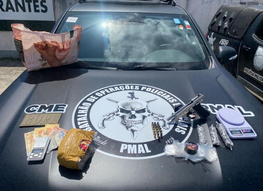 Bope prende homem com arma, drogas e dinheiro durante operação no Trapiche da Barra
