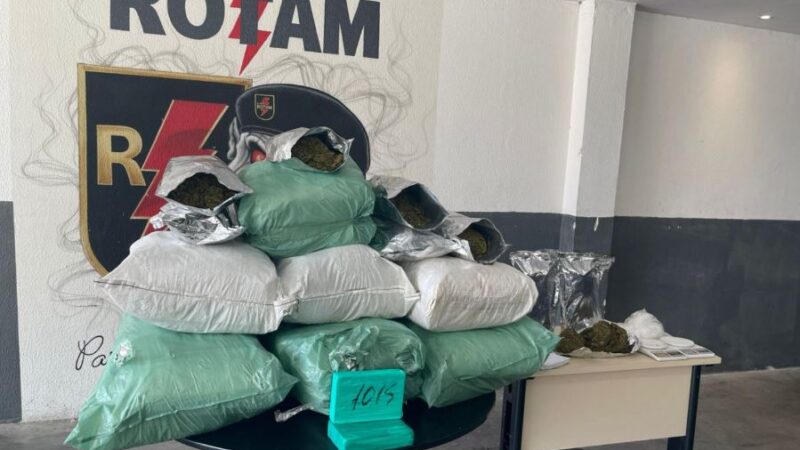 Polícia Militar apreende 80 kg de drogas em residência de Maceió