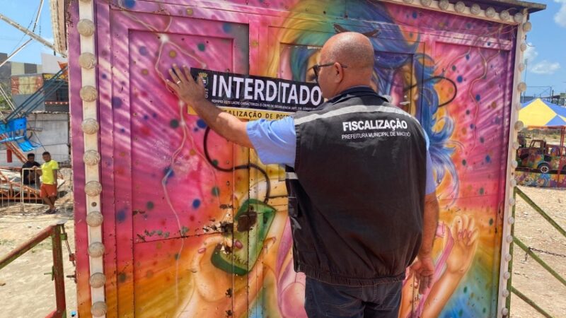 Semsc interdita parque de diversão irregular na parte alta de Maceió