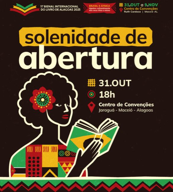 Ufal e governo de Alagoas convidam para a abertura da 11ª Bienal do Livro