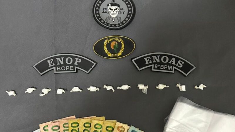 PM-AL prende mulher por tráfico de drogas em Delmiro Gouveia