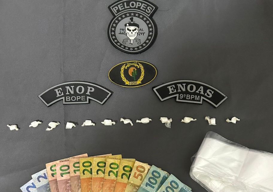 PM-AL prende mulher por tráfico de drogas em Delmiro Gouveia