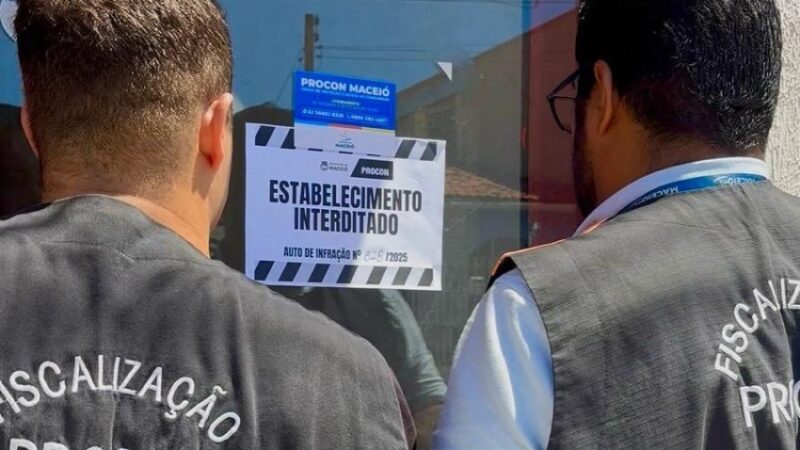 Procon Maceió interdita academia por risco à saúde e segurança dos consumidores