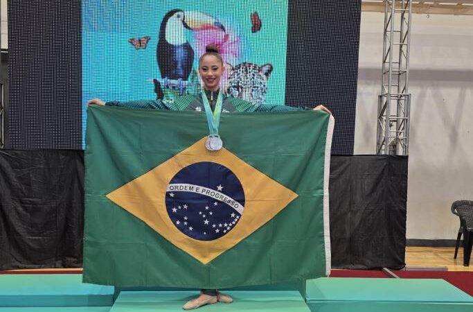 Com apoio da Selaj, atleta alagoana conquista cinco medalhas no Sul-Americano de Ginástica Rítmica