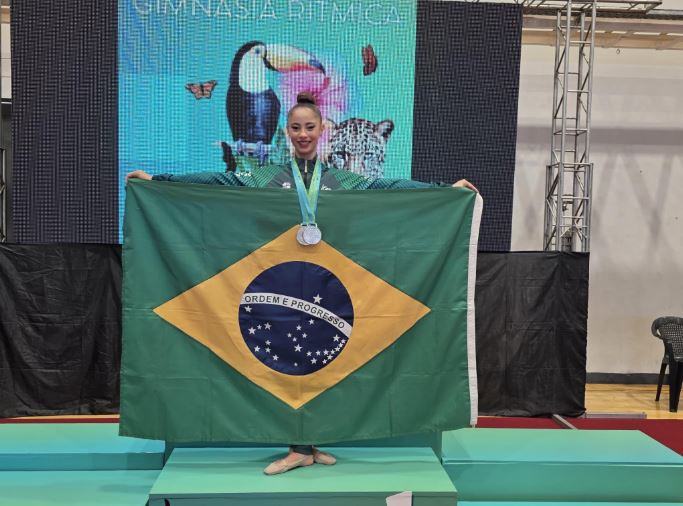 Com apoio da Selaj, atleta alagoana conquista cinco medalhas no Sul-Americano de Ginástica Rítmica