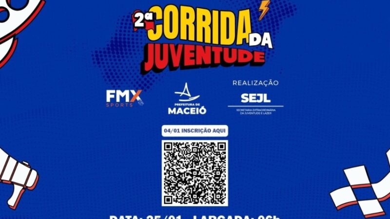 Prefeitura de Maceió realiza 2ª Corrida da Juventude no dia 25 de janeiro