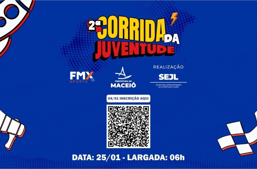Prefeitura de Maceió realiza 2ª Corrida da Juventude no dia 25 de janeiro