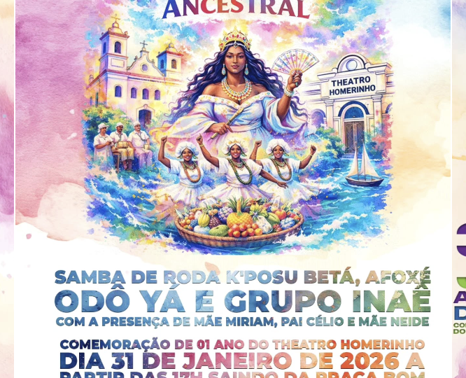 Theatro Homerinho comemora um ano com cortejo ancestral