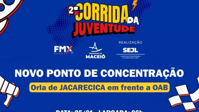 2ª Corrida da Juventude tem novo local de largada na Orla de Jacarecica