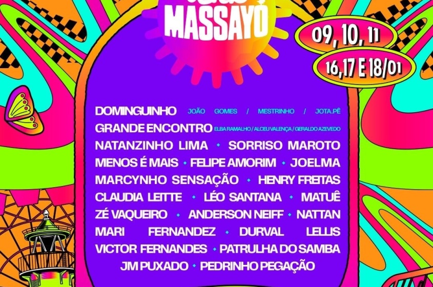 JHC abre o calendário do Verão Massayó e anuncia programação completa do Festival