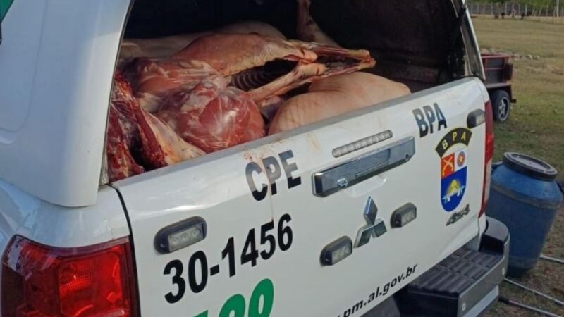 PM-AL flagra abatedouro clandestino em União dos Palmares