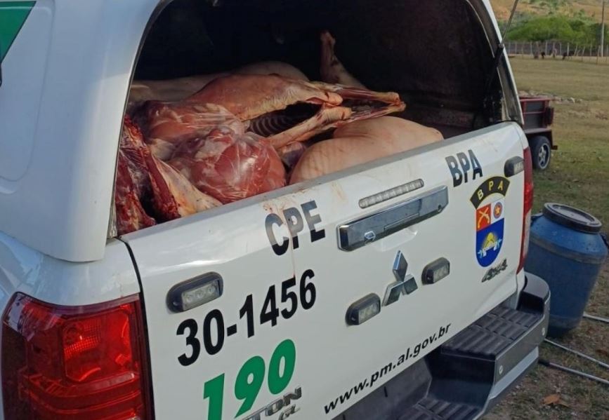 PM-AL flagra abatedouro clandestino em União dos Palmares