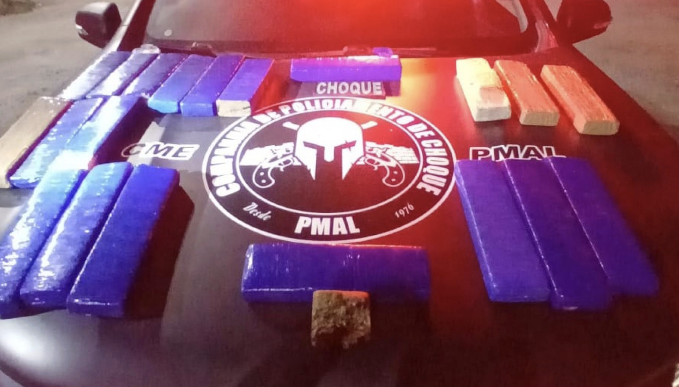 PM apreende 20 tabletes de maconha durante abordagem na BR-101, em Rio Largo