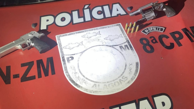PM prende integrante do PCC por porte ilegal de arma em São Luís do Quitunde