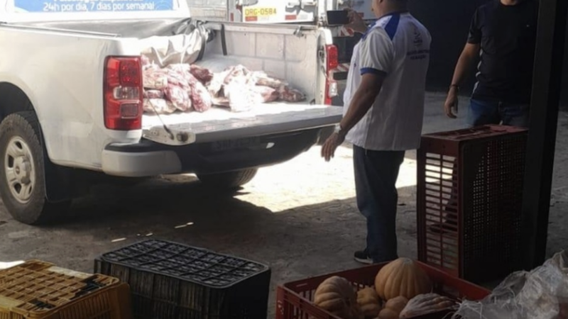 Vigilância Sanitária apreende 150 kg de carne imprópria para o consumo
