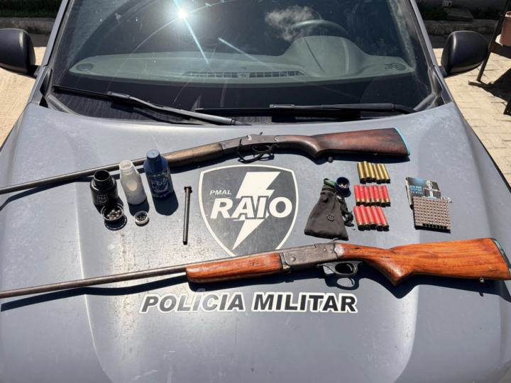 Polícia Militar apreende armas de fogo e munições no Benedito Bentes
