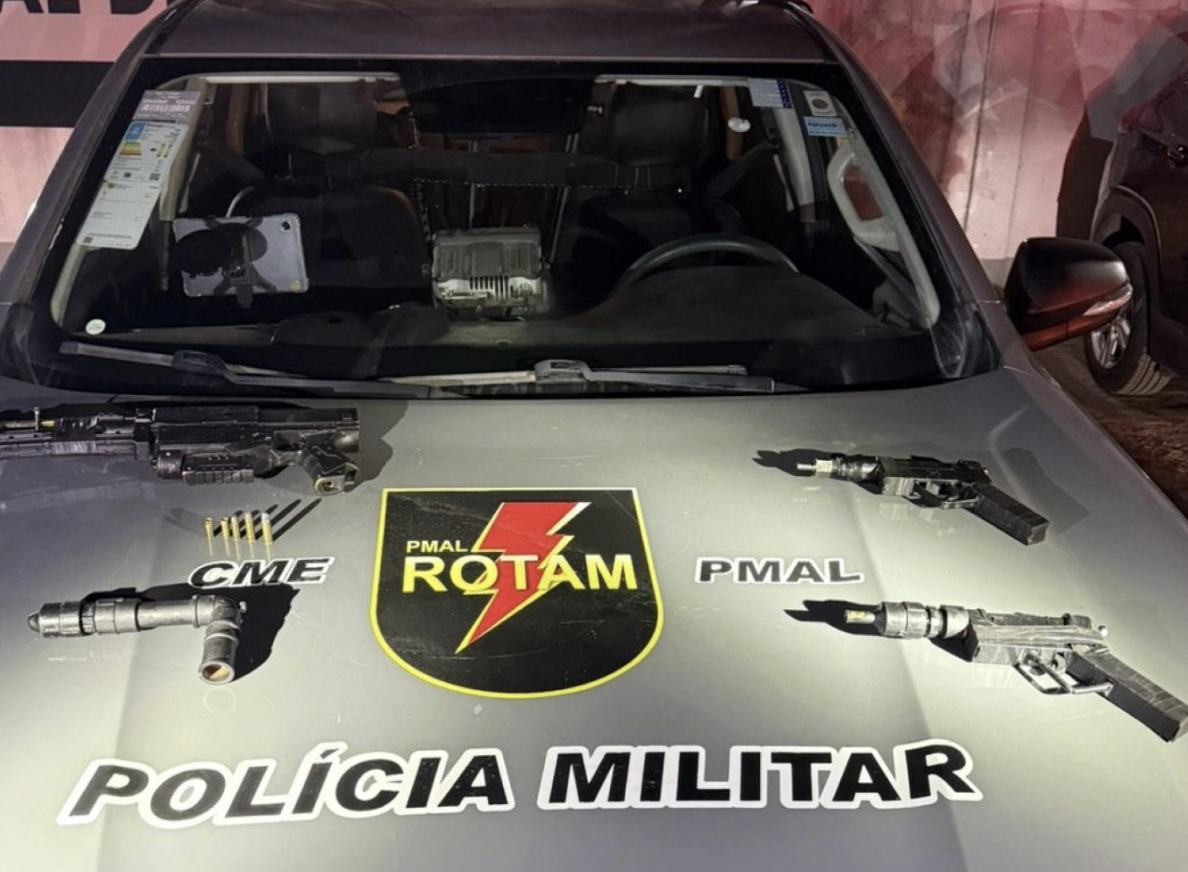 Polícia Militar apreende sete armas em ocorrências registradas em Maceió e no interior