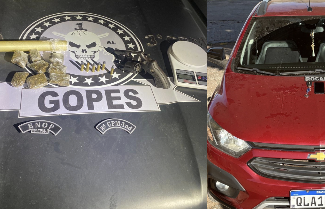 Polícia Militar registra prisões e apreensão de arma e drogas no interior