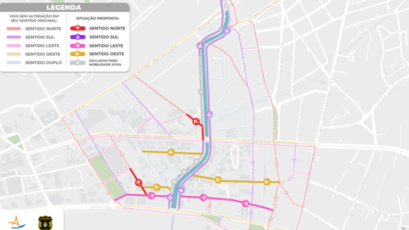Saiba como fica o funcionamento do trânsito no entorno do Riacho Salgadinho
