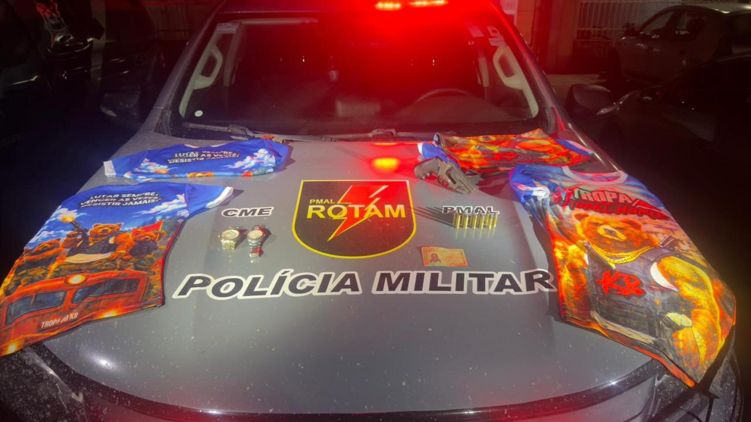 Operação Nexus: Rotam apreende arma, munições e material ligado a facção em São Miguel dos Milagres