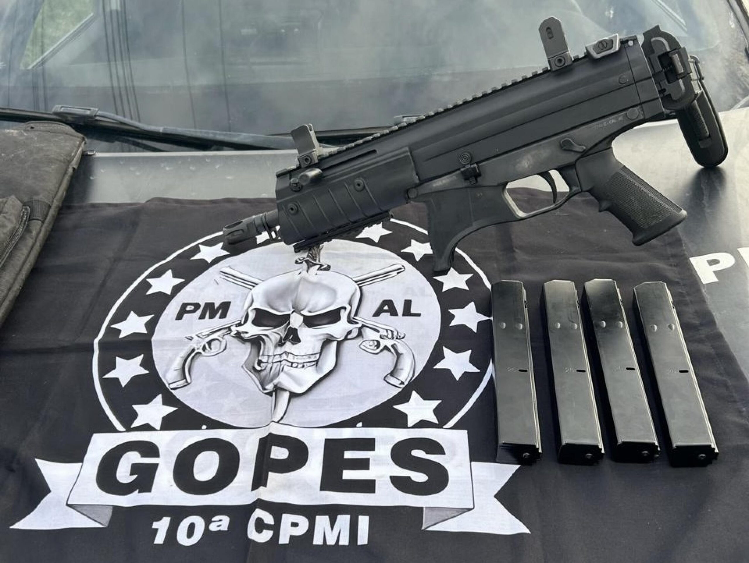 Gopes apreende arma de uso restrito durante cumprimento de mandado em Arapiraca