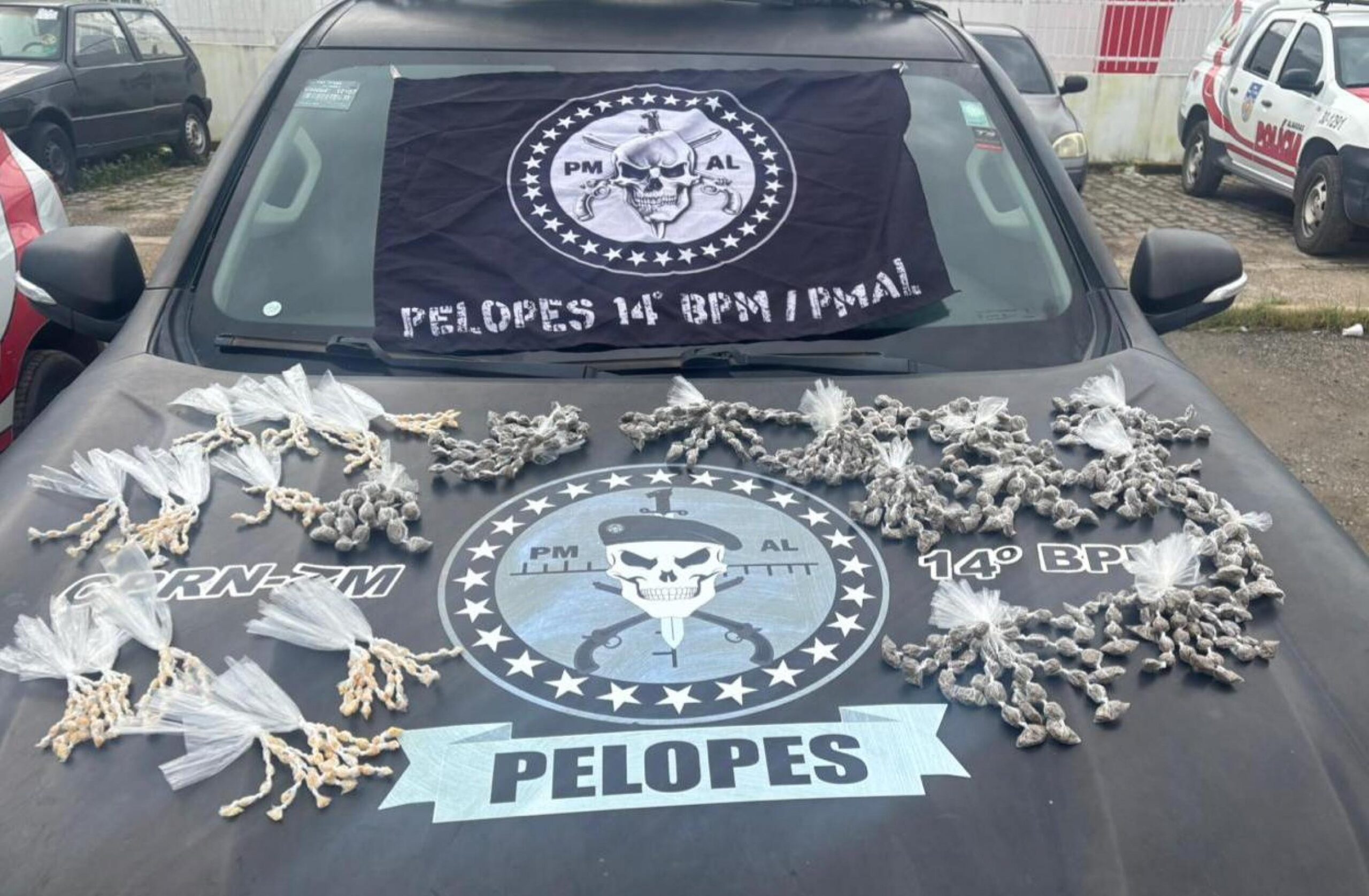 PM apreende adolescente com quase mil porções de maconha e crack