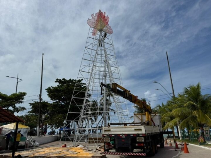São João Massayó ganha Vila Junina com fogueira cenográfica de 24 metros na orla marítima de Maceió
