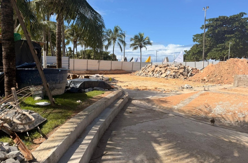 Infraestrutura segue com obras de requalificação no Skatepark da Pajuçara