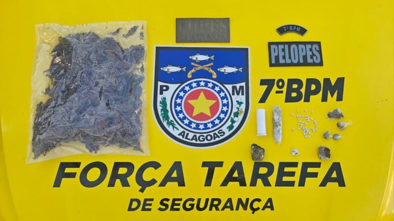 Ações da PM-AL finalizam com prisões e apreensões no Sertão e na Região Metropolitana